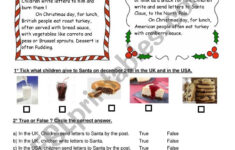 Christmas In The Uk And In The Usa - Esl Worksheetbouh17 for Christmas in The Usa Worksheet