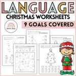 Christmas Language Worksheets And Activities For Speech Therapy No With Regard To Christmas Language Worksheets