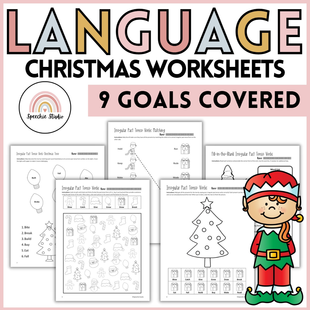 Christmas Language Worksheets And Activities For Speech Therapy No with regard to Christmas Language Worksheets