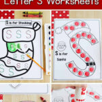 Christmas Letter S Worksheets For Preschoolers Intended For Christmas Letter Worksheets For Preschool