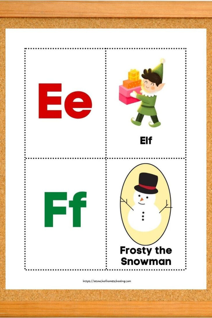 Christmas Letter Matching Worksheet