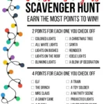 Christmas Lights Scavenger Hunt (Free Worksheet)   Chaotically Yours With Christmas Lights Worksheet