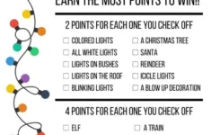 Christmas Lights Scavenger Hunt (Free Worksheet) - Chaotically Yours with regard to Christmas Light Worksheet