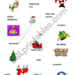 Christmas Match Up   Esl Worksheetmuppet007 Intended For Christmas Match Up Worksheet