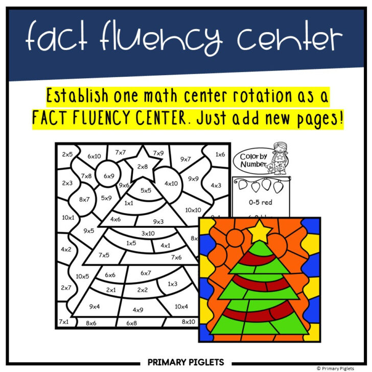 Multiplication Coloring Worksheets Christmas