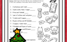 Christmas Math Worksheets | Christmas Multiplication And Division within 4th Grade Math Christmas Worksheets