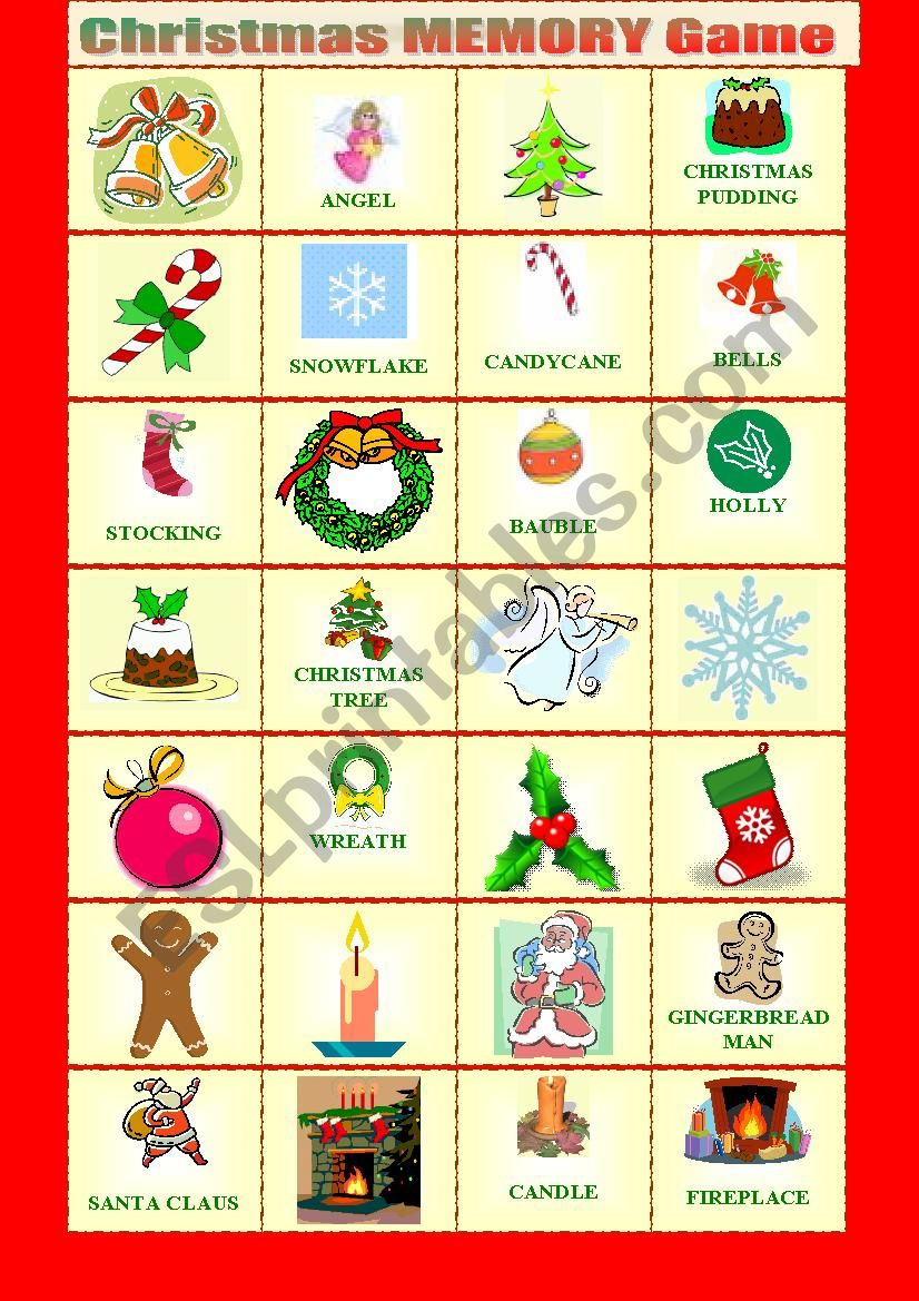 Christmas Memory - Esl Worksheeteve25 with A Christmas Memory Worksheet