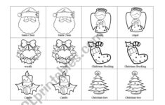 Christmas Memory Game - Esl Worksheetrenate Oliveira throughout A Christmas Memory Worksheet