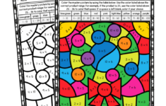 Christmas Multiplication Colornumber Worksheets - Raven Cruz intended for Christmas Color by Number Multiplication Worksheets