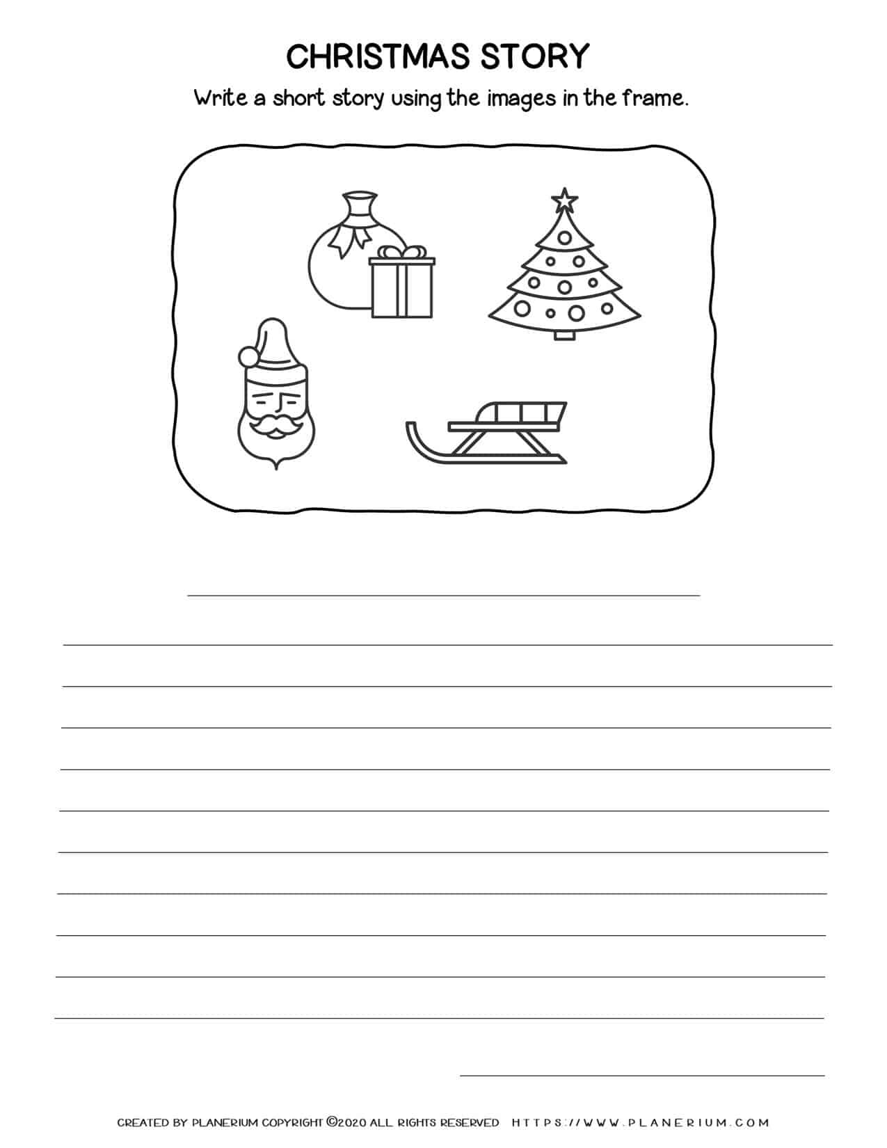 Christmas Narrative Writing | Free Worksheet | Planerium in A Christmas Story Worksheets