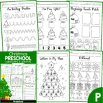 Christmas Preschool Worksheets And Activities No Prep Pertaining To Preschool Printable Christmas Worksheets