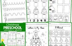 Christmas Preschool Worksheets And Activities No Prep with Christmas Letter Worksheets For Preschool