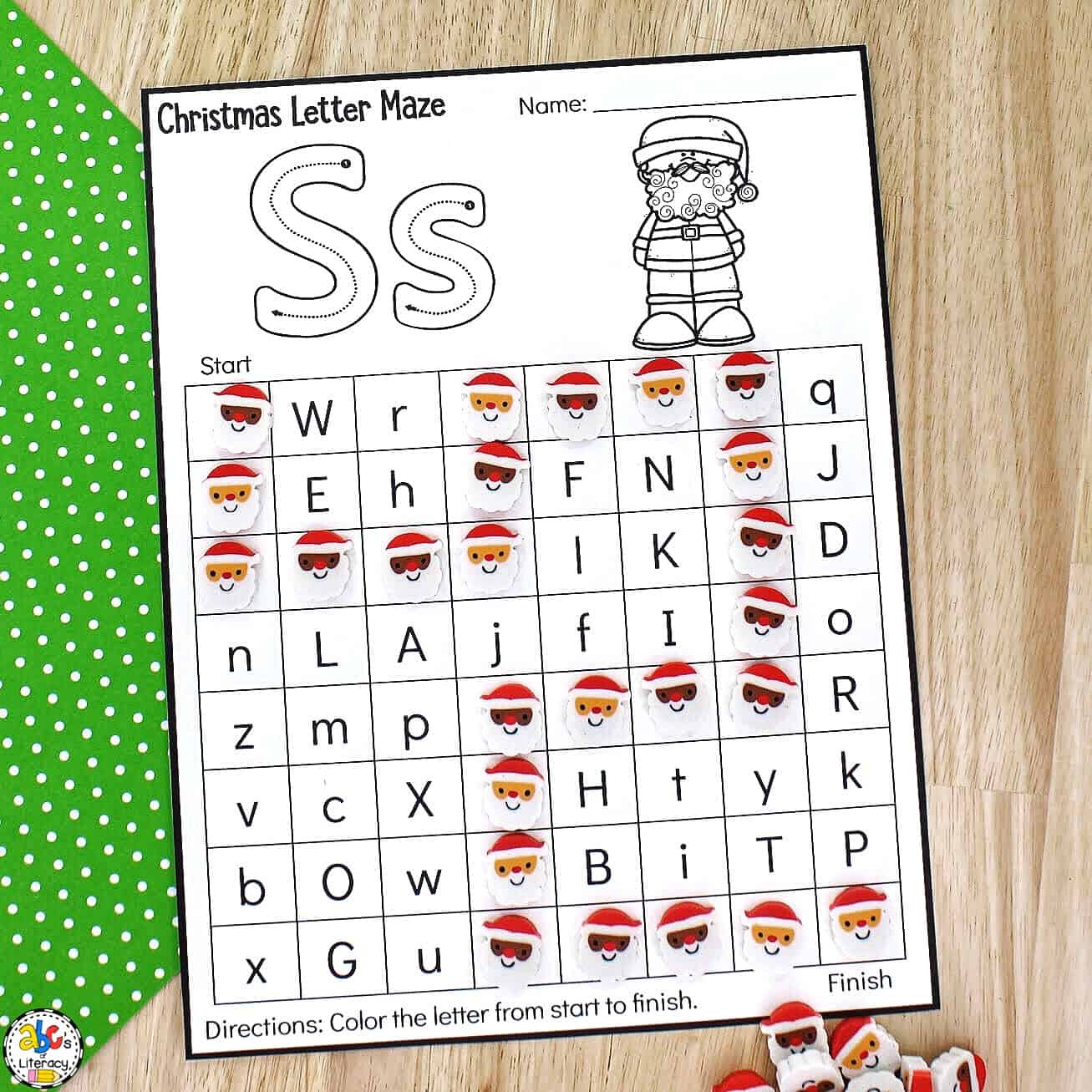 Christmas Preschool Worksheets Archives - Abc&amp;#039;S Of Literacy with Christmas Letter Recognition Worksheets