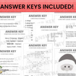 Christmas Puzzles And Games Activity Pages Bundle For Kids And Intended For Christmas Analogies Worksheet Answers