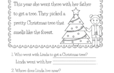 Christmas Reading Worksheet within Free Printable Christmas Reading Comprehension Worksheets