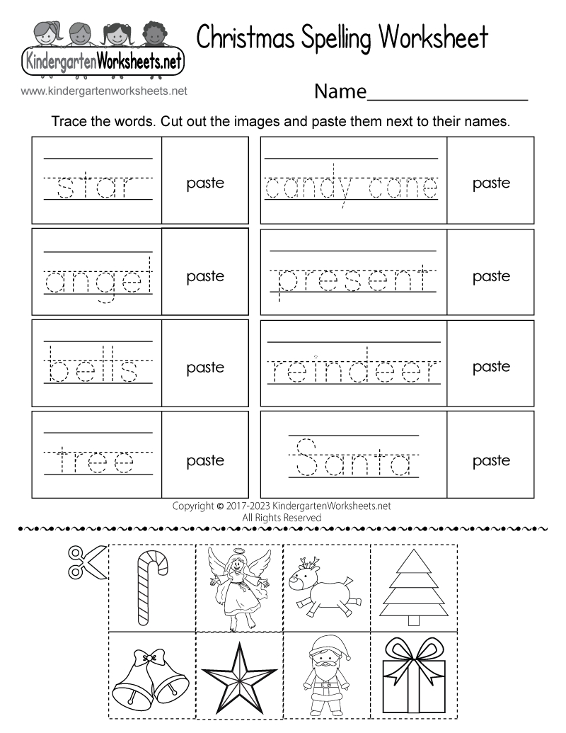 Christmas Spelling Worksheet - Free Printable, Digital, &amp;amp; Pdf regarding Christmas Grammar Worksheets Free