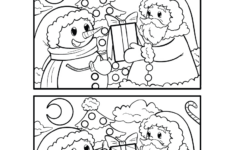 Christmas Spot The Difference Worksheet – Free Printable, Digital inside Fun Worksheets For Christmas