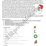 Christmas Story   Esl Worksheetsilviana S Inside A Christmas Story Worksheet