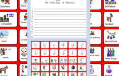 Christmas Symbols, The 12 Days Of Christmas Worksheet And Colours with regard to 12 Days Of Christmas Statistics Worksheet