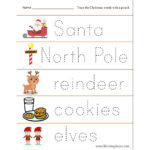 Christmas Tracing Worksheets   Raising Hooks With Christmas Letter Tracing Worksheets