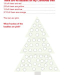 Christmas Tree Fractions: A Festive Maths Worksheet   Hope Blog For Christmas Fraction Worksheets