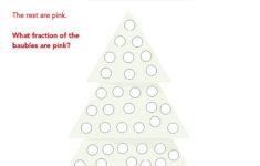 Christmas Tree Fractions: A Festive Maths Worksheet - Hope Blog for Christmas Fraction Worksheets