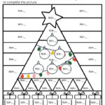 Christmas Tree Multiplication Coloring Sheets | Teachtastic Inside Multiplication Coloring Worksheets Christmas