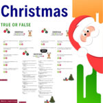 Christmas True Or False Worksheet – 20 Fun Questions With Answers Intended For Christmas Chemistry Worksheet Answers