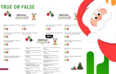 Christmas True Or False Worksheet – 20 Fun Questions With Answers intended for Christmas Chemistry Worksheet Answers