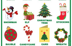 Christmas Vocabulary Free English Vocabulary Resources Flashcards for Printable Christmas Vocabulary Worksheet