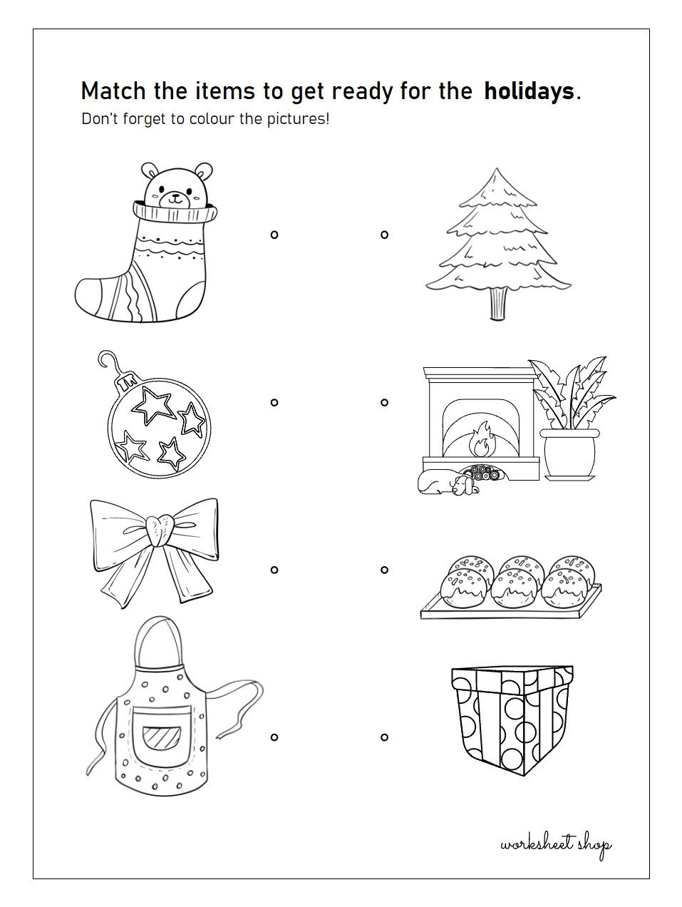 Christmas – Worksheet Shop with regard to Christmas Gift Worksheet