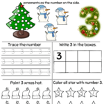 Christmas Worksheets Archives   Page 2 Of 6   About Preschool Intended For Preschool Christmas Number Worksheets