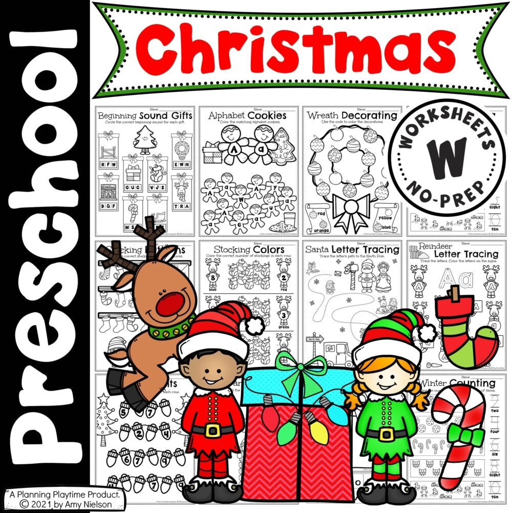 Christmas Worksheets For Preschool - Planning Playtime with regard to Preschool Printable Christmas Worksheets