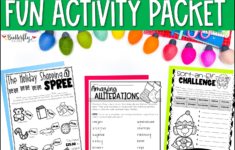 Christmas Worksheets No-Prep Winter Activity Packet - The Butterfly pertaining to Christmas Alliterations Worksheet