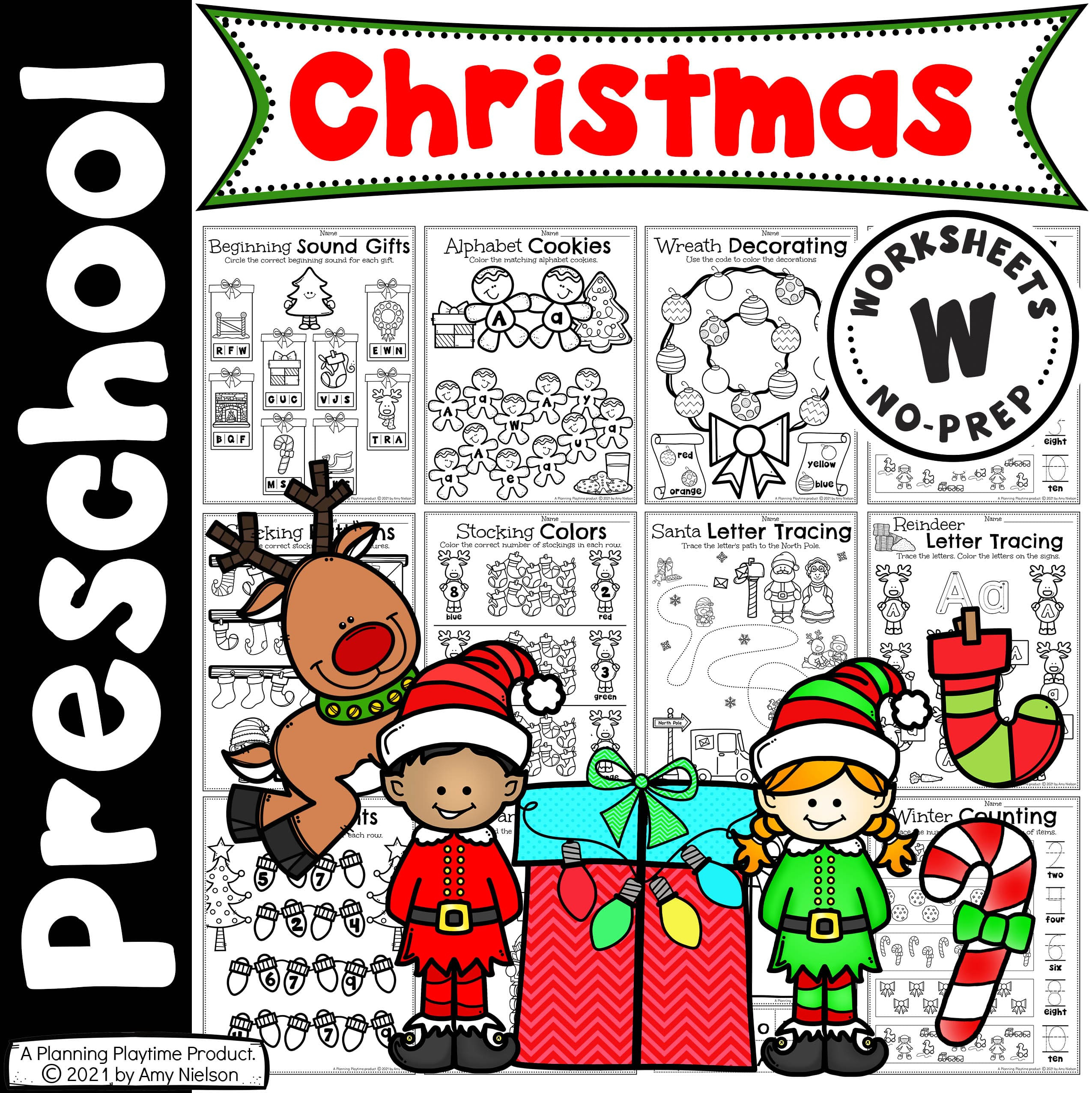 Christmas Worksheets Preschool - Planning Playtime inside Preschool Christmas Worksheets Free