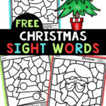 Colorsight Words Christmas Worksheets Intended For Christmas Color By Word Worksheets