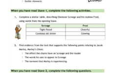 Comprehension Questions | A Christmas Carol | Charles Dickens inside A Christmas Carol Allegory Worksheet