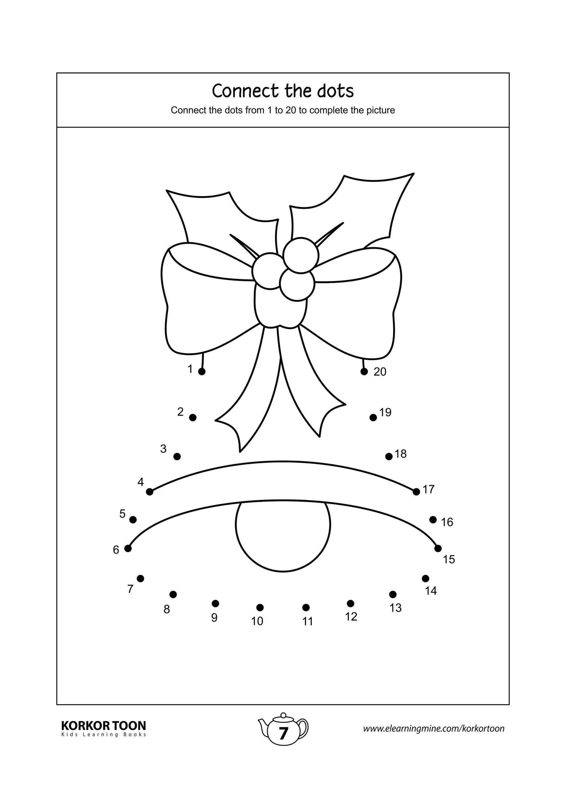 Connect The Dots Activity | Jingle Bell | Christmas Activity Book throughout Free Printable Connect The Dots Christmas Worksheets