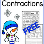 Contraction Worksheet With Christmas Contractions Worksheets