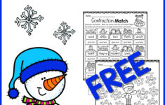 Contraction Worksheet with Christmas Contractions Worksheets