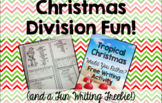 Division Fun And A Tropical Christmas Freebie - Teaching With with regard to Christmas Long Division Worksheets