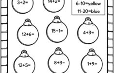 Easy Christmas Math Worksheets - Free! - Kids Activity Zone for Addition Christmas Worksheets
