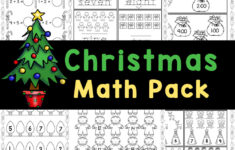 🎄 Free Christmas Math Worksheets For Kindergarten in Christmas Addition Worksheets Free