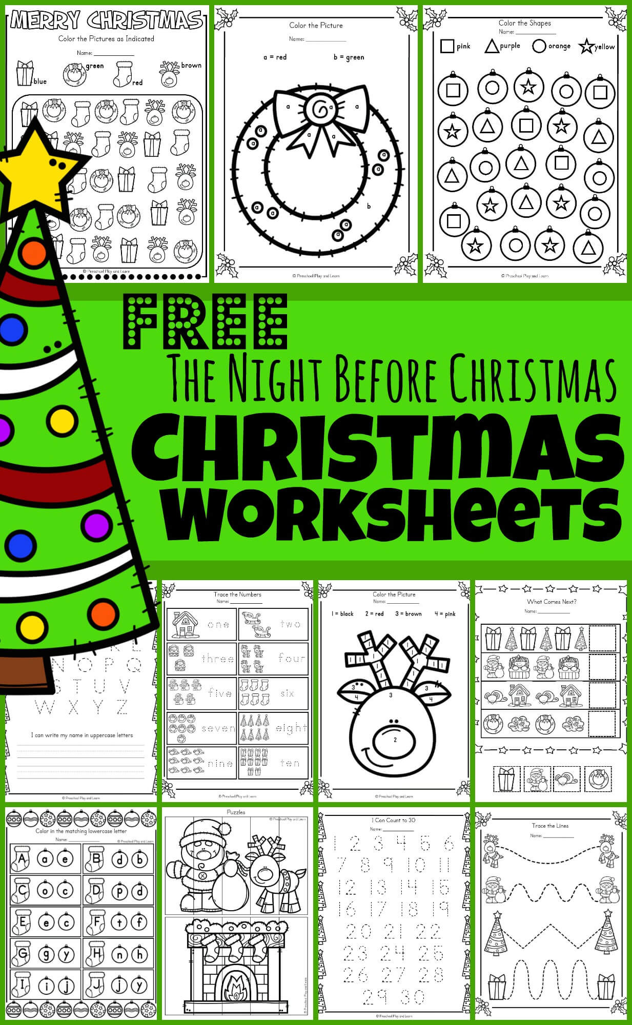 🎄 Free Twas The Night Before Christmas Worksheets &amp;amp; Activities for Night Before Christmas Worksheet