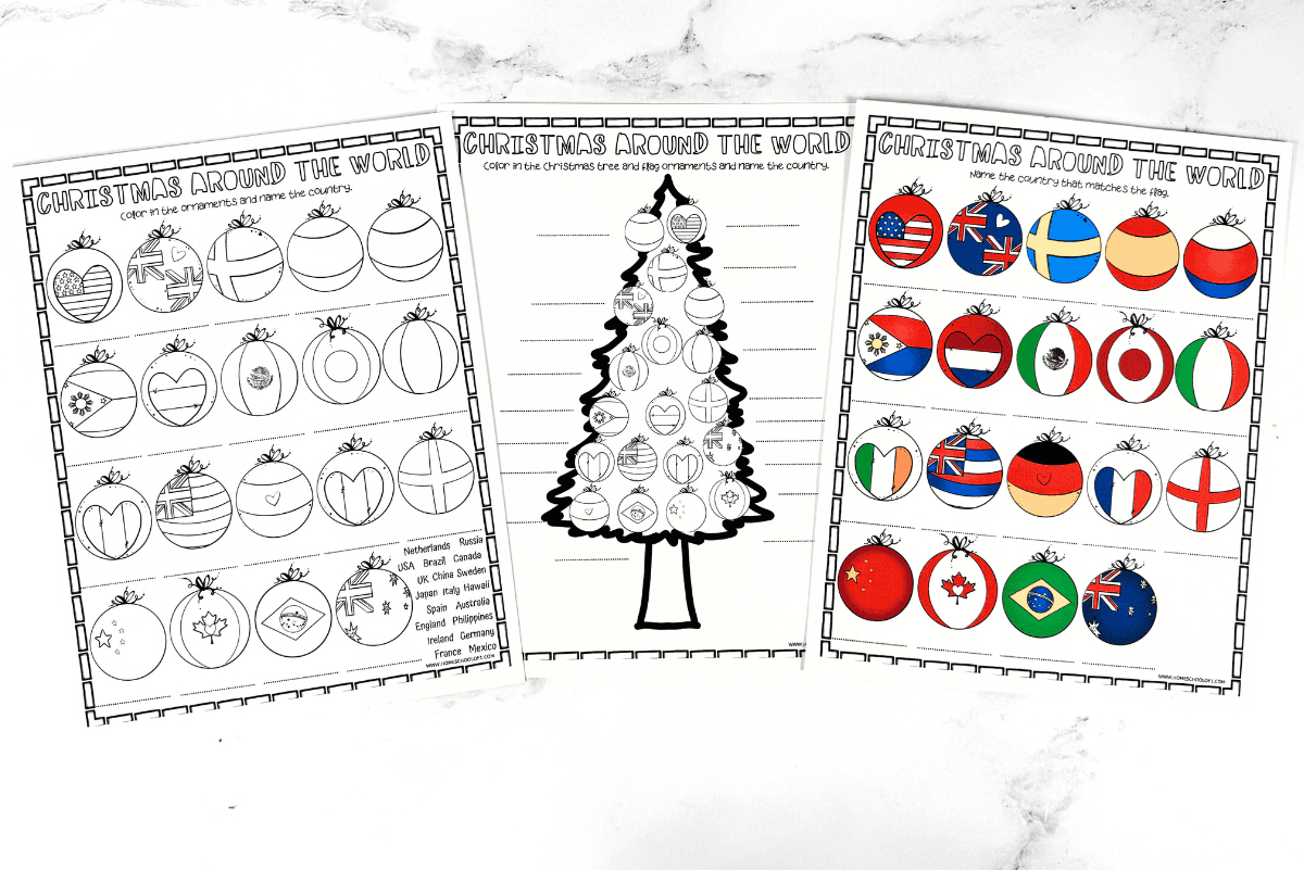 Free Christmas Around The World Worksheet inside Christmas Geography Worksheets