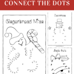 Free Christmas Connect The Dots Worksheets With Free Printable Connect The Dots Christmas Worksheets