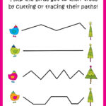 Free} Christmas Tracing / Cutting Practice!! Intended For Preschool Christmas Cutting Worksheets