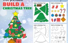 Free Christmas Tree Printable | Cut &amp; Paste Activity | Mrs. Merry intended for Build A Christmas Tree Worksheet