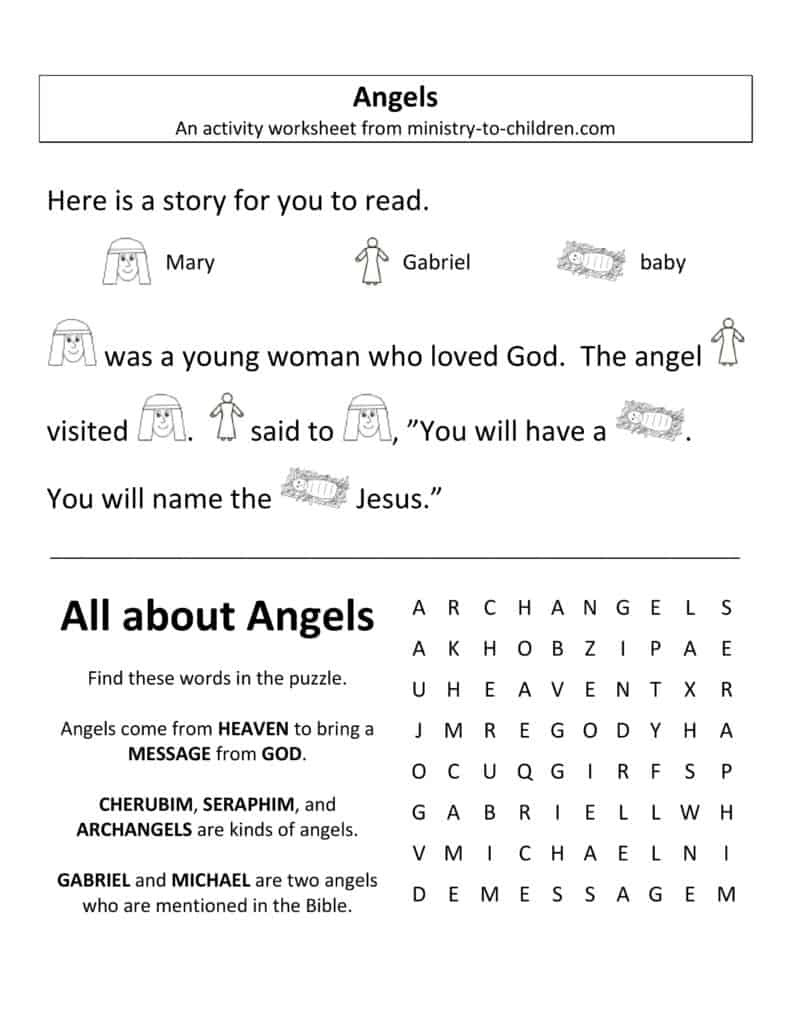 Free Christmas Worksheets For Kids (Free Printable Activity Sheets) pertaining to Religious Christmas Worksheets