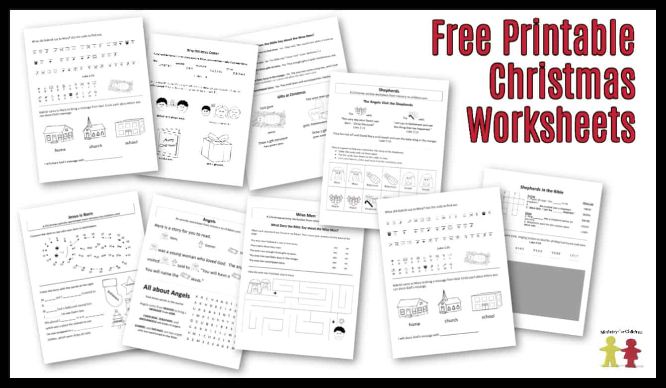 Free Christmas Worksheets For Kids (Free Printable Activity Sheets) with regard to Christian Christmas Worksheets Printable Free